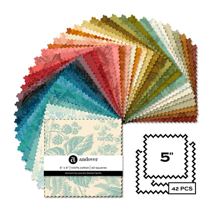 Edyta Sitar | Vermont | 5'' Charm Pack