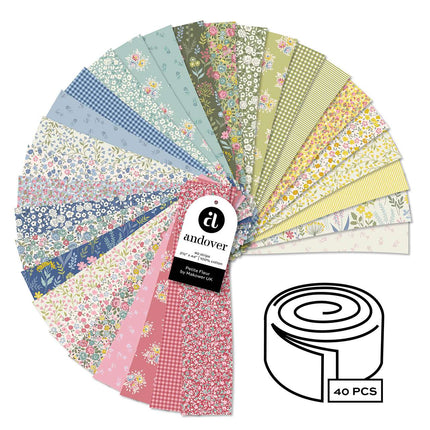 Makower | Petite Fleur | Rouleau de tissu 2,5"