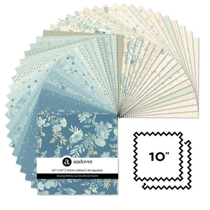 Edyta Sitar | Sewing Bird | Assortiment de tissus 25 cm x 25 cm