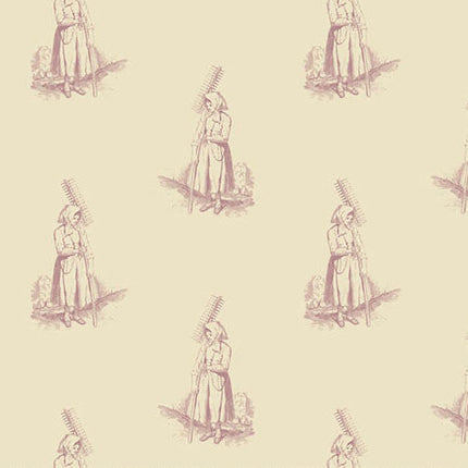 Edyta Sitar | Laundry Line | Farmer's Daughter | Cream Pink