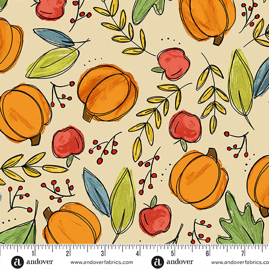 Makower | Harvest Home | Bountiful Harvest | Cream