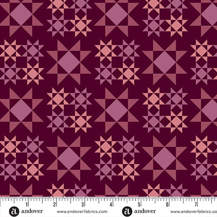 Makower | Balade en prairie | Étoile dentelée | Framboise