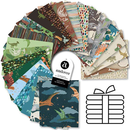 Makower | Prehistoric | Fat Quarter Pack (23)