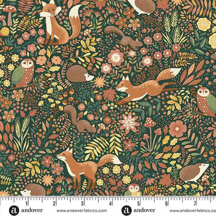 Makower Hello Autumn | Wild Wood | Vert