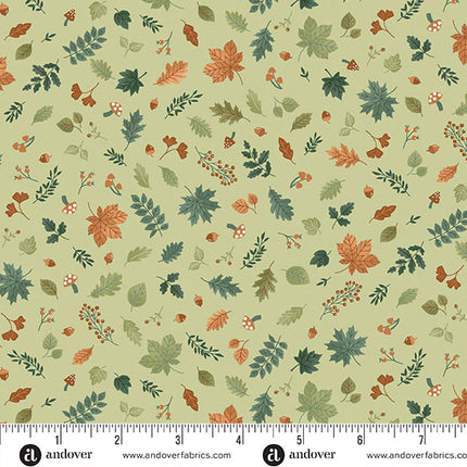 Makower Hello Autumn | Cascade de feuillage | Vert
