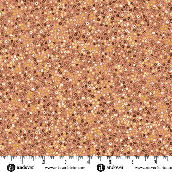 Makower Hello Autumn | Mini Blooms | Pink