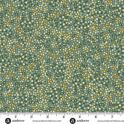 Makower Hello Autumn | Mini Blooms | Green
