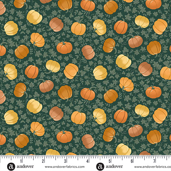 Makower Hello Autumn | Pumpkin Spice | Green