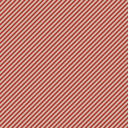 Makower | The Nutcracker | Candy Cane Stripe | Red
