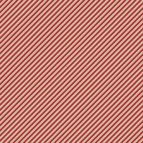 Makower | The Nutcracker | Candy Cane Stripe | Red