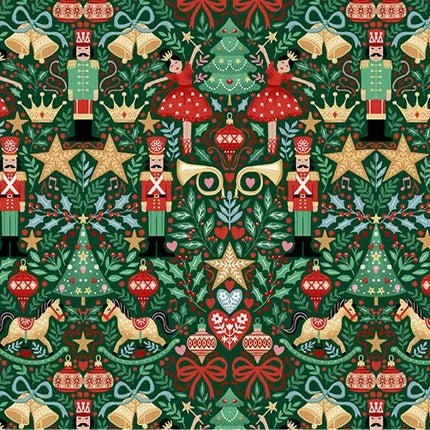 Makower | The Nutcracker | Sugar Plum | Green