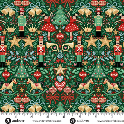 Makower | The Nutcracker | Sugar Plum | Green