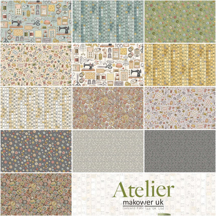 Makower | Atelier | Measurements | Fat Quarter Pack (13)