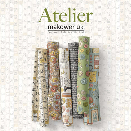 Makower | Atelier | Measurements | Fat Quarter Pack (13)