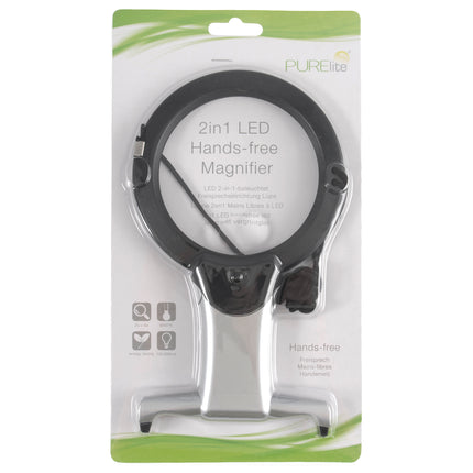 Purelite | Illuminated Magnifier | Hands-Free 2-in-1 LED