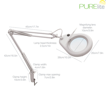 Purelite | Magnifying Lamp | Circular LED