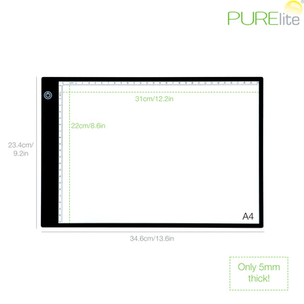 Purelite | LED Light Box | Ultra-Thin A4