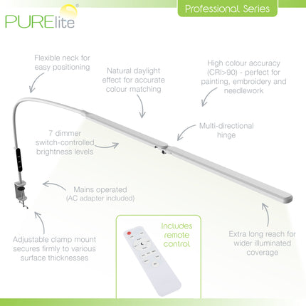 Purelite | Ultra-Bright Lamp | Astra Twin Long Reach