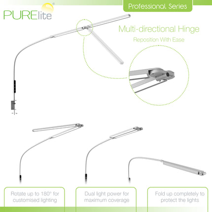 Purelite | Ultra-Bright Lamp | Astra Twin Long Reach