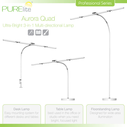 Purelite | Ultra-Bright Lamp | Aurora Quad 3-in-1