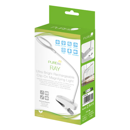 Purelite | Ultra-Bright Magnifying Light | Ray Clip-On