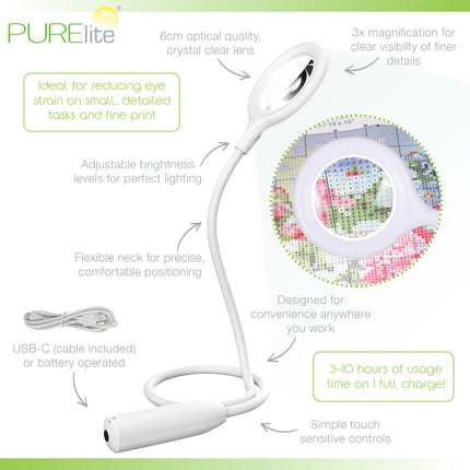 Purelite | Ultra-Bright Magnifying Light | Cobra Multi-Position