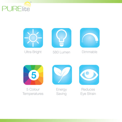 Purelite | Ultra-Bright Lamp | Luma Clamp-On
