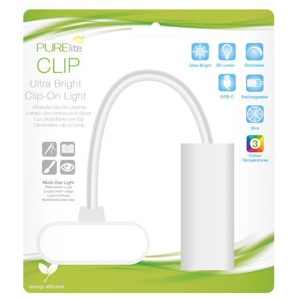 Purelite | Ultra-Bright Lamp | Clip Portable Light