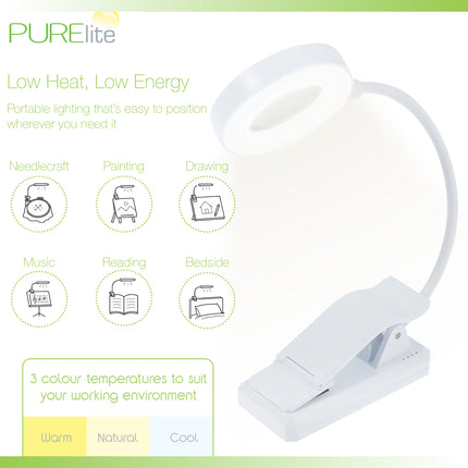 Purelite | Ultra-Bright Magnifying Light | Vue Clip-On