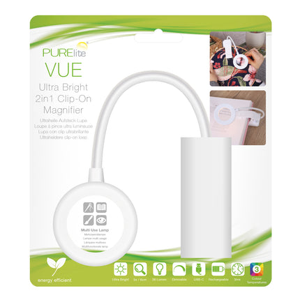 Purelite | Ultra-Bright Magnifying Light | Vue Clip-On