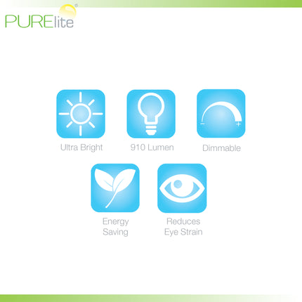 Purelite | Ultra-Bright Lamp | Lux Table Lamp