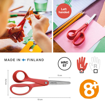 Fiskars | Scissors | Classic Left-Handed Kids Universal 13cm