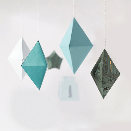 Fiskars | Template | 3D Paper Gem Diamond