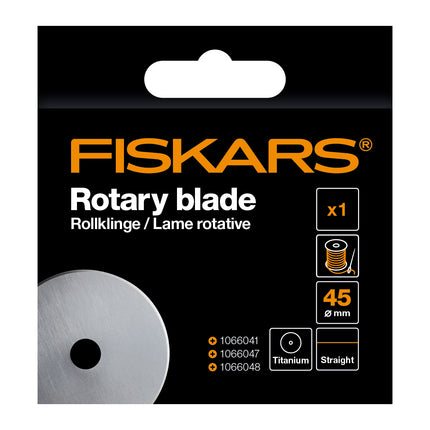 Fiskars | Rotary Blade | Titanium Straight 45mm