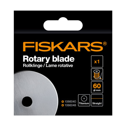 Fiskars | Rotary Blade | Straight Cut Titanium 60mm