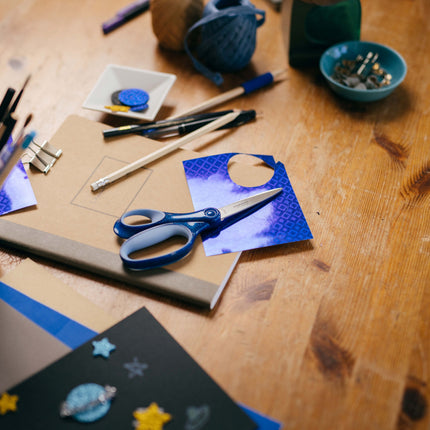 Fiskars | Scissors | School Left-Handed Glitter Blue 18cm