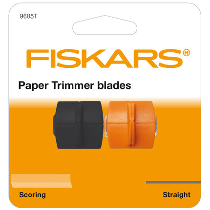 Fiskars | Replacement Blades | TripleTrack™ Straight Cutting and Scoring Pack of 2