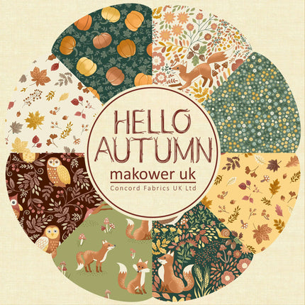 Makower Hello Autumn | Fat Quarter Pack (15)