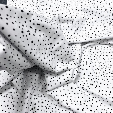 Ink Dots Cotton Jersey - White - Hollies Haberdashery UK