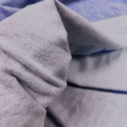 Cosy Melange Sweatshirting - Blue - Hollies Haberdashery UK