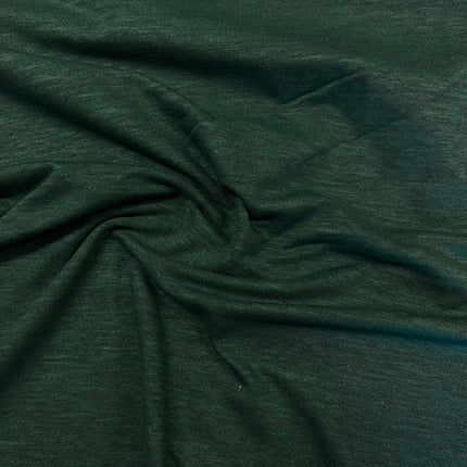 Cosy Melange Sweatshirting - Bottle Green - Hollies Haberdashery UK