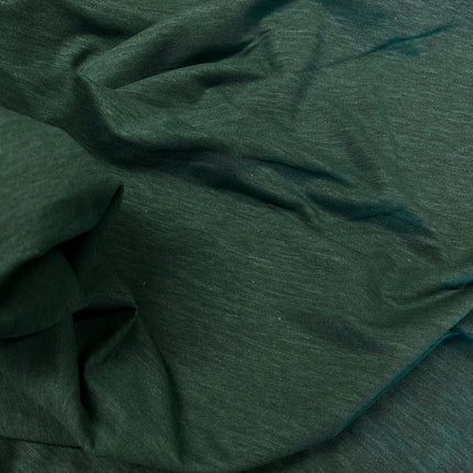 Cosy Melange Sweatshirting - Bottle Green - Hollies Haberdashery UK