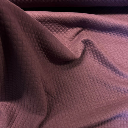 Cosy Diamond Sweatshirting - Mauve - Hollies Haberdashery UK