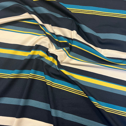 *NEW* Beach Stripe Viscose Jersey - Hollies Haberdashery UK