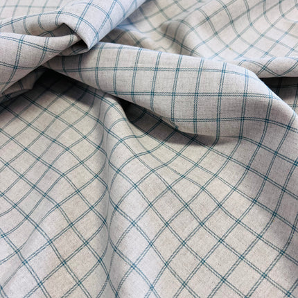 Country Linen | Plaid | Teal - Hollies Haberdashery