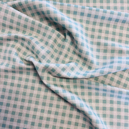 Country Linen | Gingham | Teal - Hollies Haberdashery