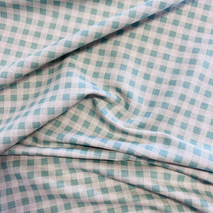 Country Linen | Gingham | Teal - Hollies Haberdashery