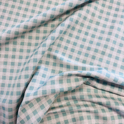 Country Linen | Gingham | Teal - Hollies Haberdashery