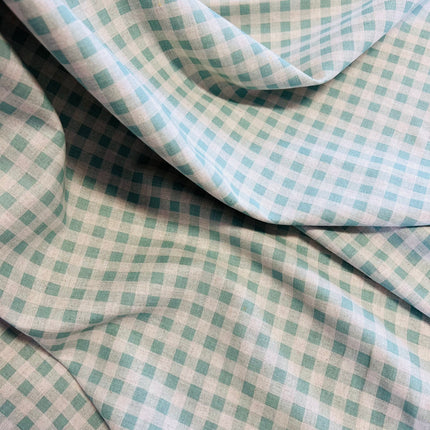 Country Linen | Gingham | Teal - Hollies Haberdashery