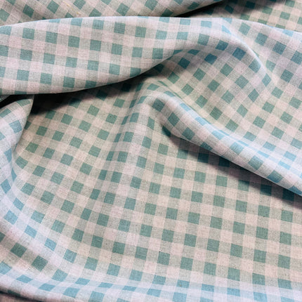 Country Linen | Gingham | Teal - Hollies Haberdashery